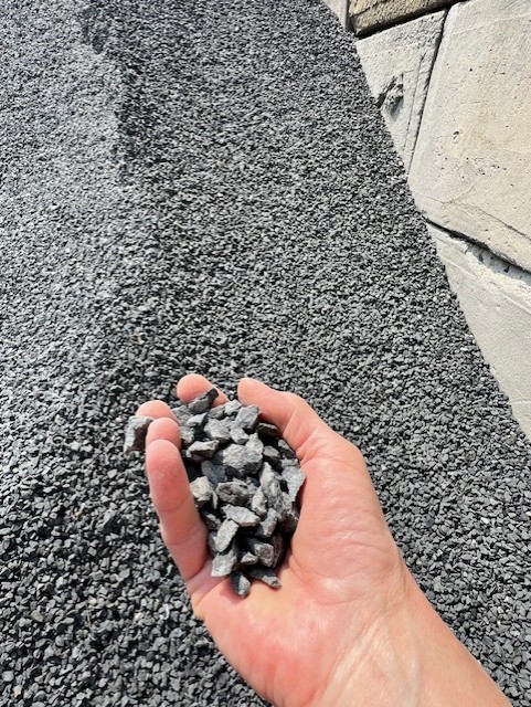 Gravel 3/8 & 3/4 — Stone & Aggregate material at the Omni Landscape & Garden Supply yard on Long Island
